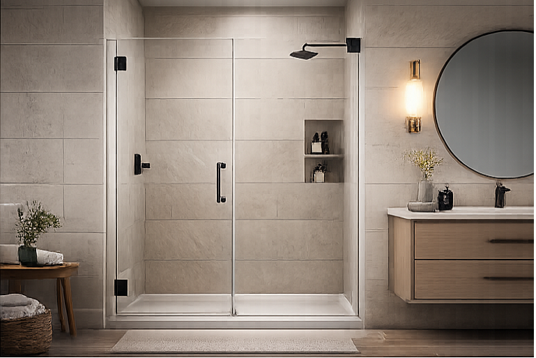 Modern bathroom glass
